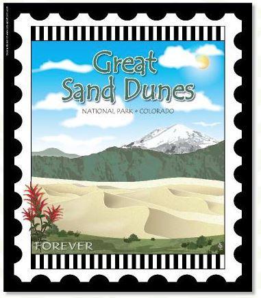 National Parks Stamp: Great Sand Dunes