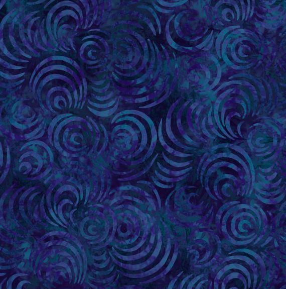 Essential 108In Wide Backing, Dark Blue Whirlpools From Wilmington Prints