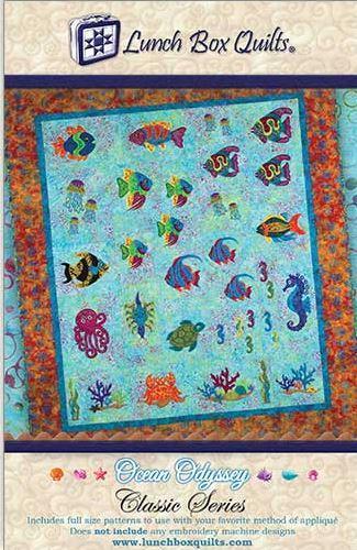 Ocean Odyssey Embroidery  Pattern By Lunch Box Quilts