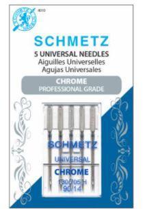 Schmetz 5 Universal Needles Chrome 90/14