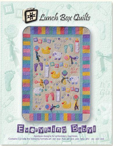 Everything Baby Machine Embroidery Pattern from Lunch Box Quilts