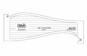 Handiquilter Jade 12 Inch Spinning Wave Ruler