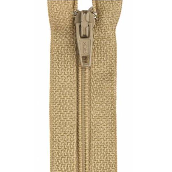 All-Purpose Polyester Coil Zipper 18In Camel By Coats & Clark