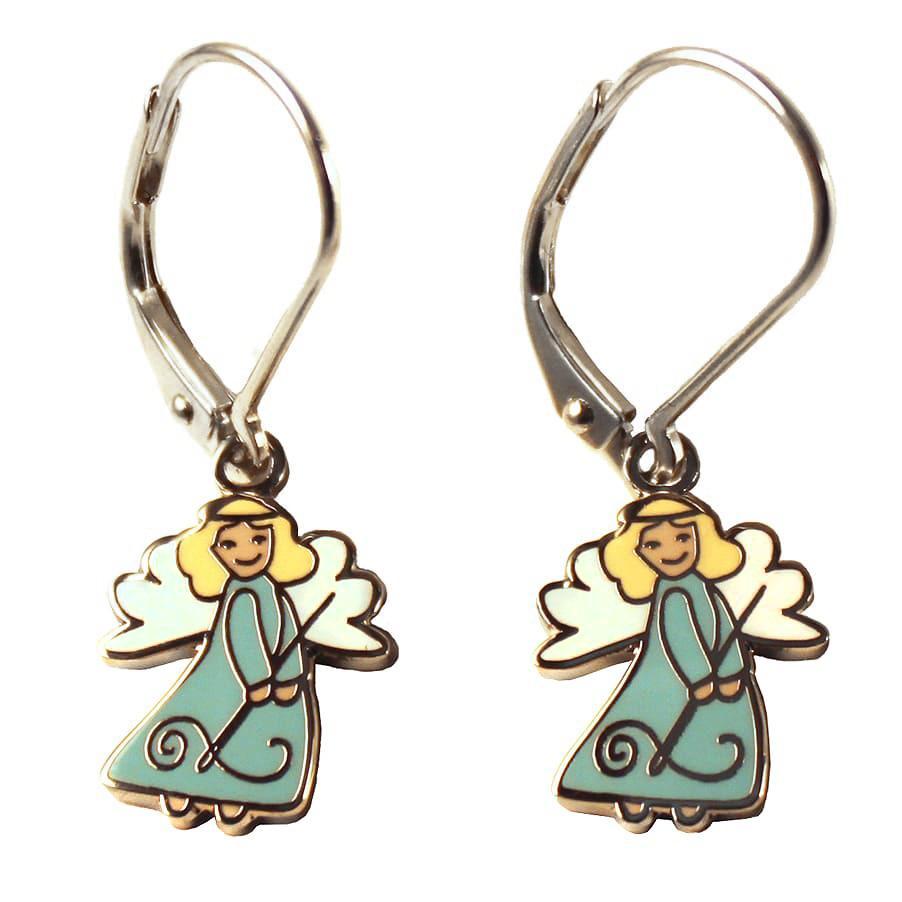 Sewing Angel Earrings