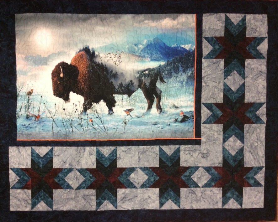 Where the Buffalo Roam Quilt Pattern by Sue Hanson of Trackside Quilting