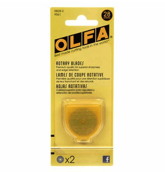 Olfa Rotary Blades 28 MM, 2 Pack