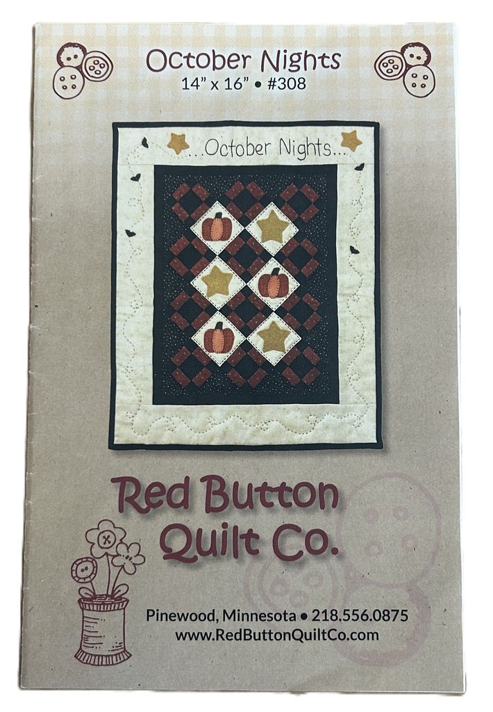 October Nights Mini Quilt Pattern from Red Button Quilt Co