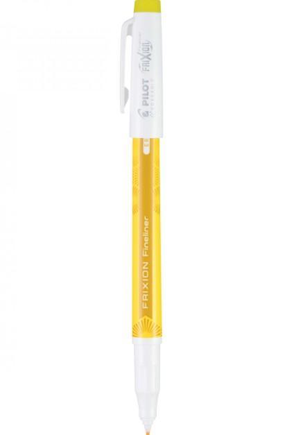 Frixion Erasable Gel Pen, Yellow Fineliner