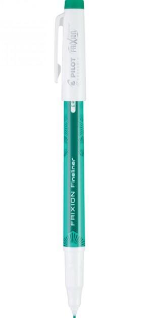 Frixion Erasable Gel Pen, Green Fineliner