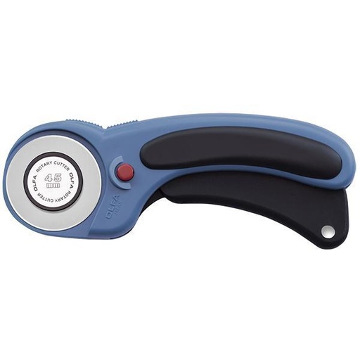 [OLFA-RTY-2DX-PBL] Olfa Deluxe Ergo 45 Mm Splash Rotary Cutter, Blue