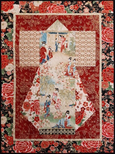 [PP-REDKIMONO] Jewel Kimono Red Kit Featuring Robert Kaufman Fabrics And Pattern 