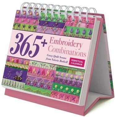 [CT-20428] Embroidery Combinations Perpetual Calendar 365+ Crazy Quilt Seams From Valerie Bothell