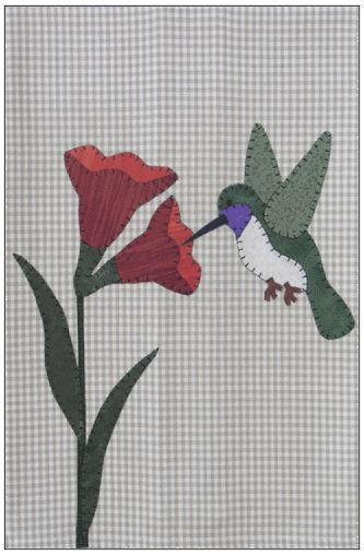 [pp-hummingtt] Hummingbird Tea Towel Kit