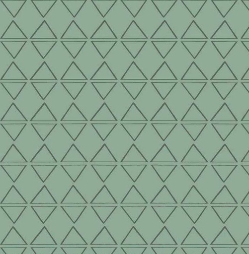 [PB-03195-T] Rustic Rosettes Triangles Turquoise From P&B Fabric