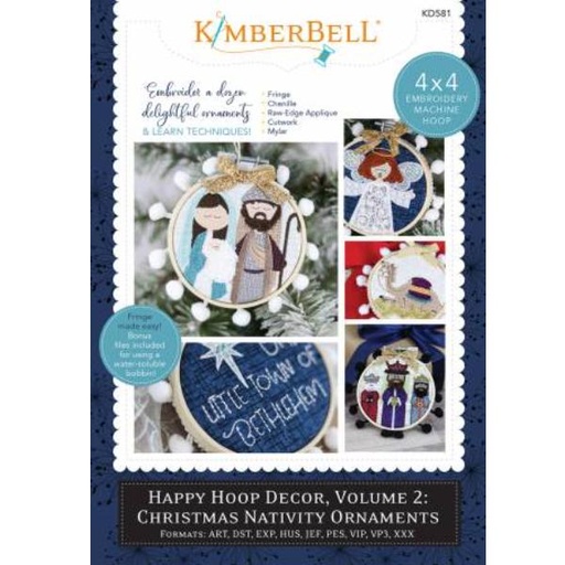 [KD-581] Happy Hoop Decor Volume 2 Christmas Nativity Ornaments