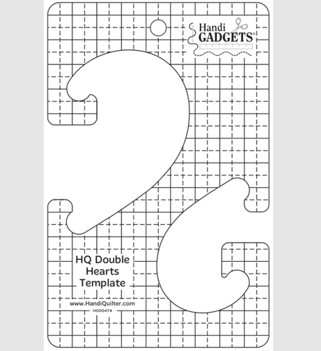 [HQ-HG00474] Handi Quilter Double Hearts Ruler