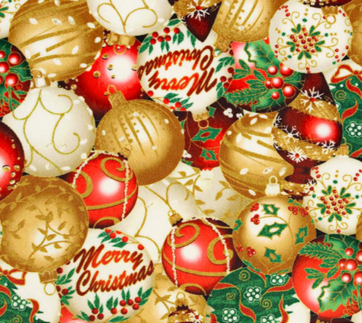 [HOF-Ornminky] Ornaments Minky Fabric from Shannon