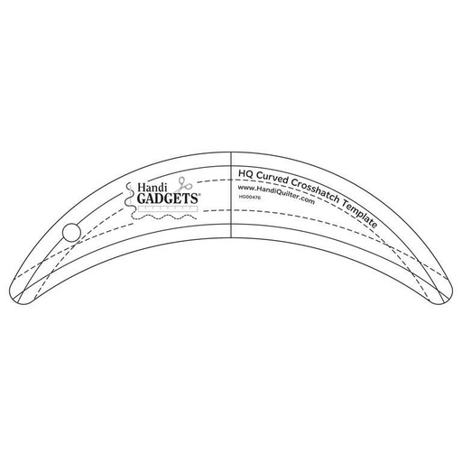 [HQ-HG00476] Handi Quilter Curved Crosshatch Ruler