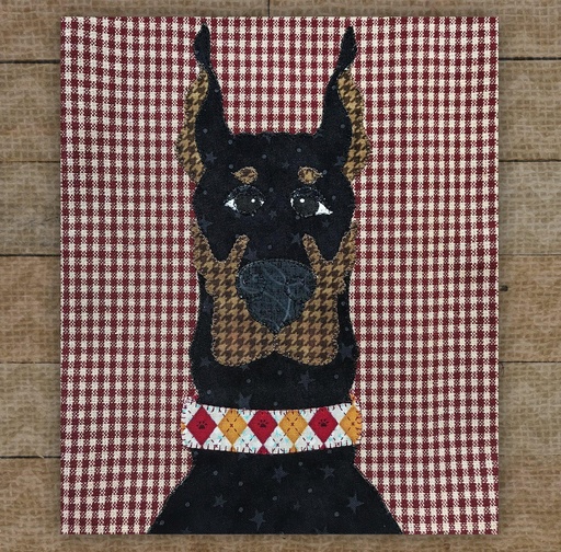 [PRE-DPB] Doberman Pinscher Precut Prefused Applique Kit For The Whole Caboodle