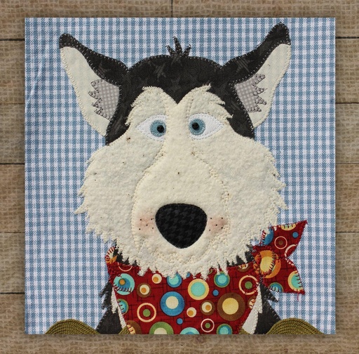 [PRE-Husk] Husky Precut Prefused Applique Kit By Leanne Anderson For The Whole Country Caboodle