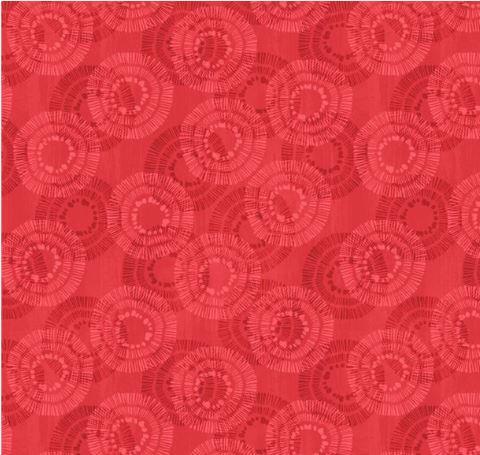 [WP-68523-333] Essentials Circle Burst Cherry Red From Wilmington Prints