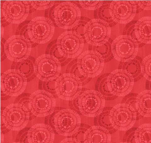 [WP-68523-333] Essentials Circle Burst Cherry Red From Wilmington Prints