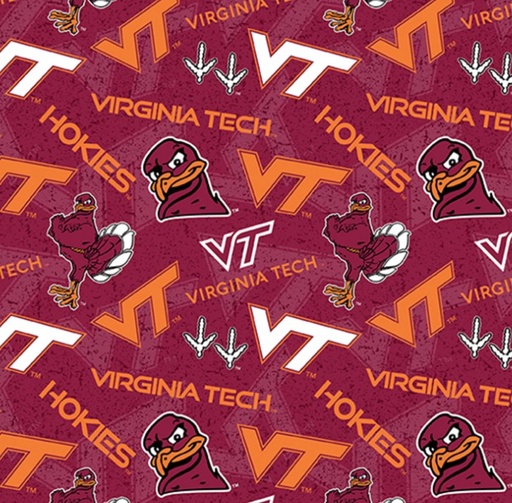 [FOT-VATECHTOSS] Virginia Tech Logo Tossed by Sykel Enterprises