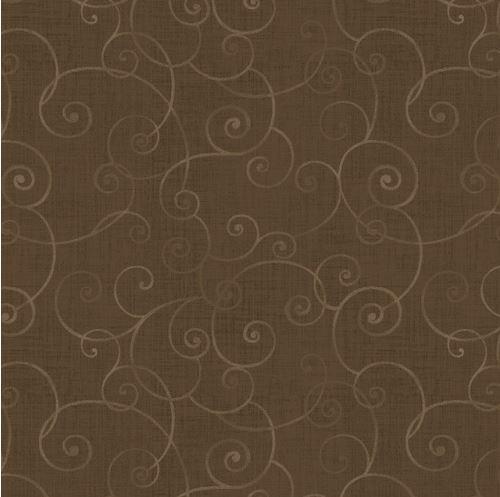 [HG-8945-38] Whimsey Basic Medium Brown Soothing Swirl By Color Principle Studio From Henry Glass