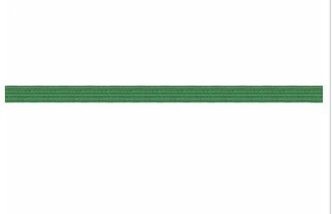 [TGQ059] 1/4" Elastic 5 Yards Green