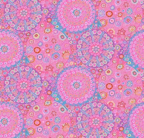[FR-PWGP092.Mauve] Kaffe Fassett Classics Millefiore Mauve By Kaffe Fassett For The Kaffe Fassett Collective