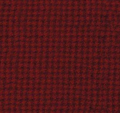 [RB-1100-red] Prefelted Wool Houndstooth Red By Stacy West From Riley Blake