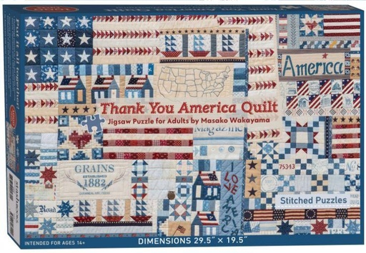 [CT-20470] Thank You America Quilt Jigsaw Puzzle