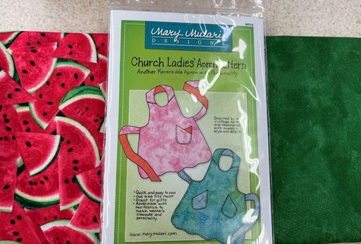 [PP-Watermelonapron] Church Ladies Apron Watermelon Kit