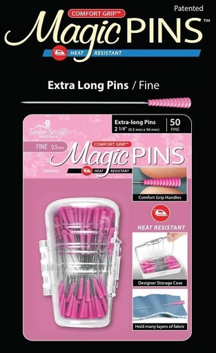 [MP-219706] Magic Pins Extra Long Quilting  0.5mm 50pc - 2 1/4 Inches Long