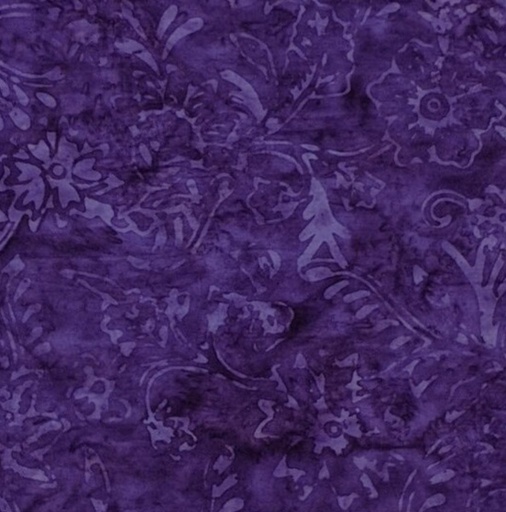 [TTR-7142grape] Tonga Batiks Fantasy Grape Floral Vine From Timeless Treasures