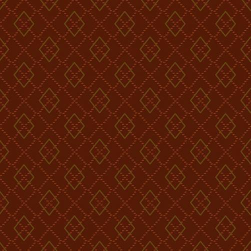 [HG-F2585-35] Folk Art Flannel Iv Argyle Rust From Henry Glass & Co