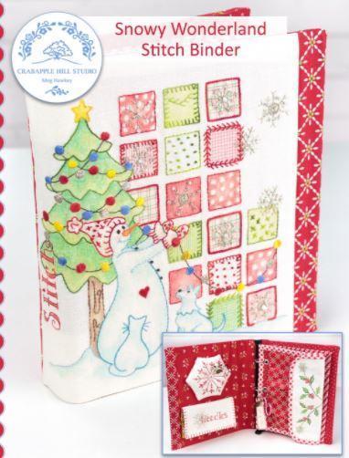 [CAH-455] Snowy Wonderland Stitch Binder From Crabapple Hill Studio