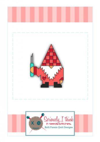 [KFQP-149] Gnomeo Enamel Pin from Kelli Fannin Quilt Designs