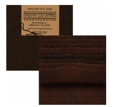 [MOD-PRI6004] Primitive Gatherings Wool Charm Chocolate From Moda