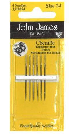 [JJ-188-2] Chenille Size 24 Needles from John James