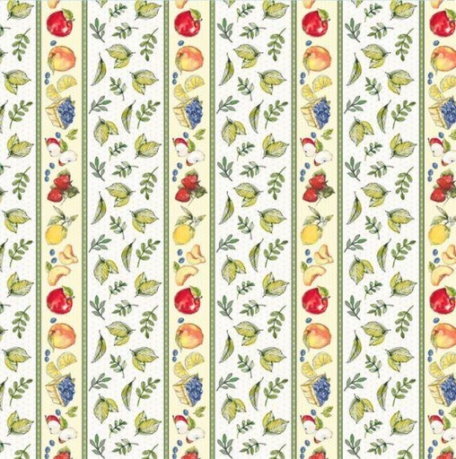 [PB-4366MU] Fruit Stand Border Stripe From P&B Textiles