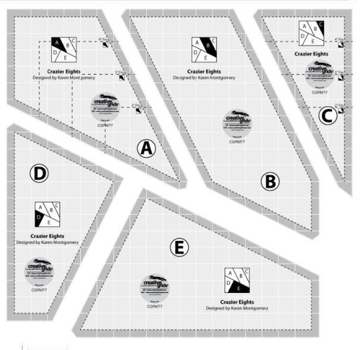 [CGR-MT7] Crazier Eight Templates from Creative Grids