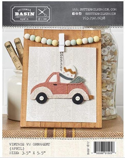 [BMB-1817] Vintage Vw April Ornament Pattern From Buttermilk Basin