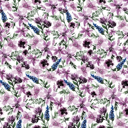 [SHF-SpringflowerW] Springflower Wisteria  Digital Cuddle From Shannon Fabrics