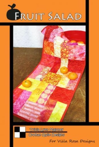 [VRD-OQ040] Fruit Salad Table Runner Pattern by Tricia Lynn Maloney for Villa Rosa Designs