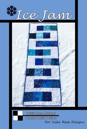 [VRD-036] Ice Jam Table Runner Pattern by Tricia Lynn Maloney for Villa Rosa Designs