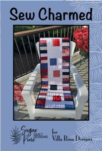 [VRD-SP002] Sew Charmed Table Runner Pattern by Sugar Pine Quilt Designs for Villa Rosa Designs
