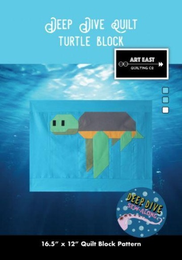 [AEQ-Turtle] Deep Dive Turtle  Block Pattern From Art East Quilting