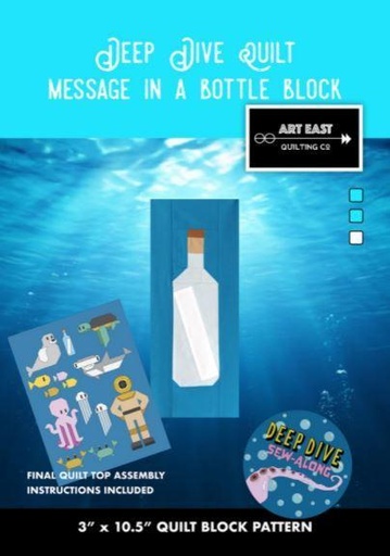 [AEQ-Message] Deep Dive Message In A Bottle Block Pattern From Art East Quilting