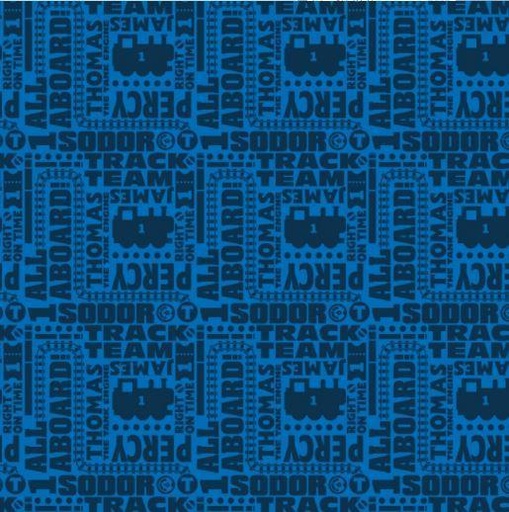 [RB-c11004Navy] Thomas & Friends All Aboard Text Navy